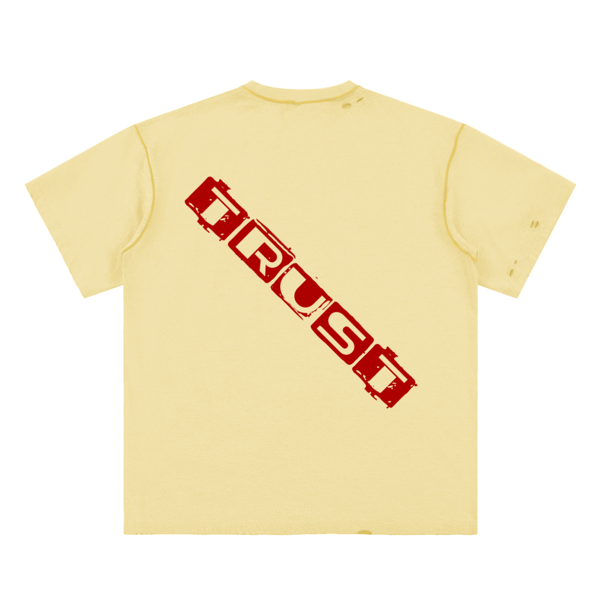 Cotton,TShirt,TheMessage,Believe,Trust,Reversible,HandFrayed