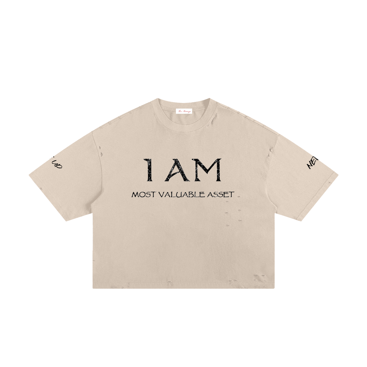 TShirt,Classic,Frayed,Boxy,Tee,TheMessage,NeverGiveUp