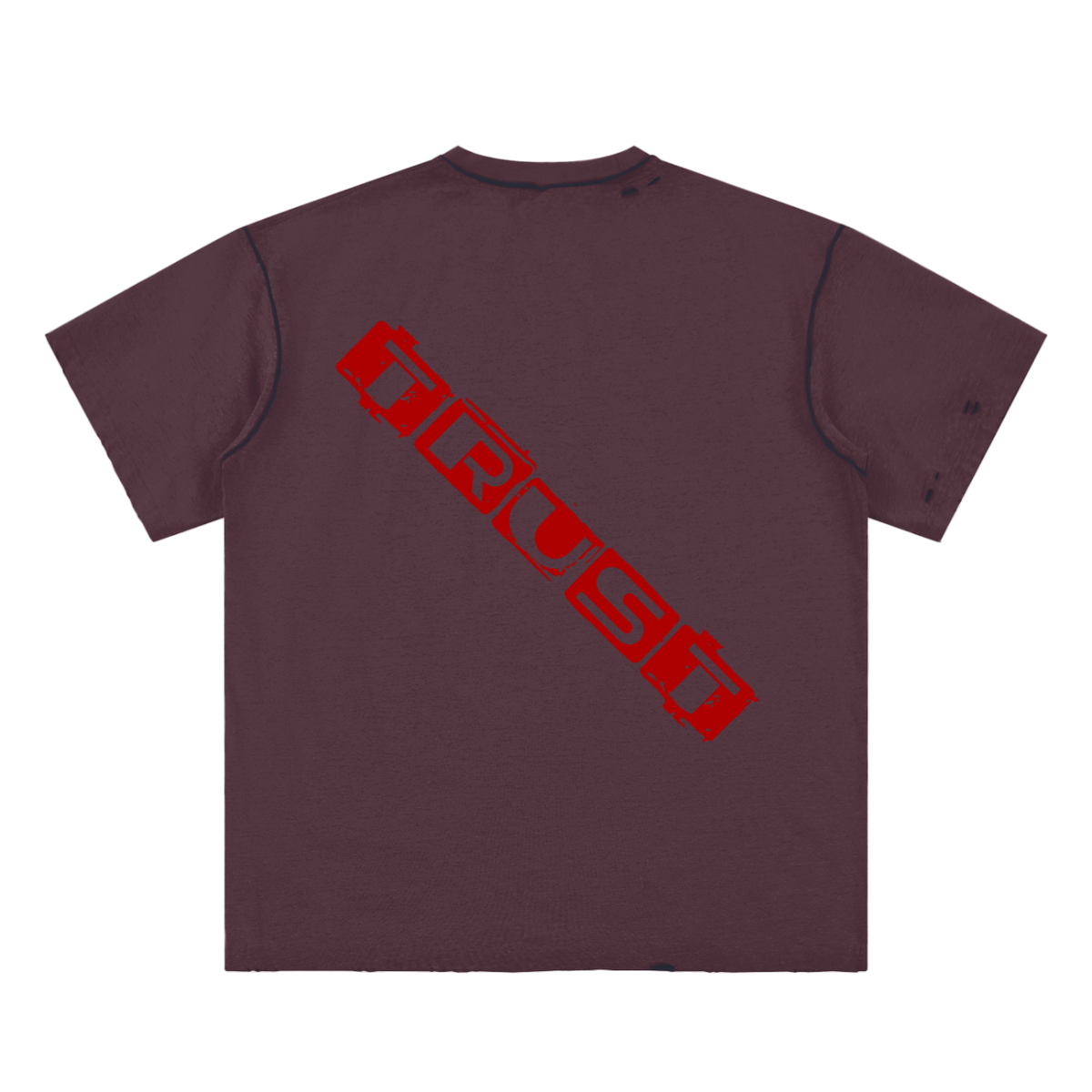 Cotton,TShirt,TheMessage,Believe,Trust,Reversible,HandFrayed