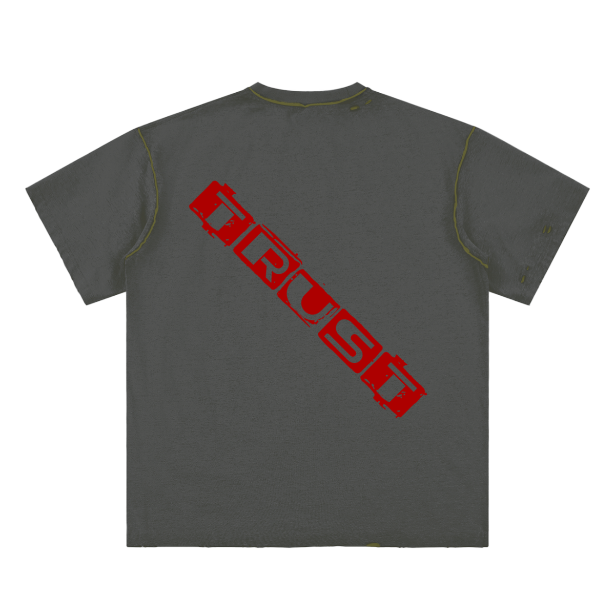 Cotton,TShirt,TheMessage,Believe,Trust,Reversible,HandFrayed