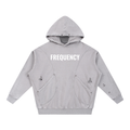 Frequency Snow Washed Distressed Panel Pocket Hoodie