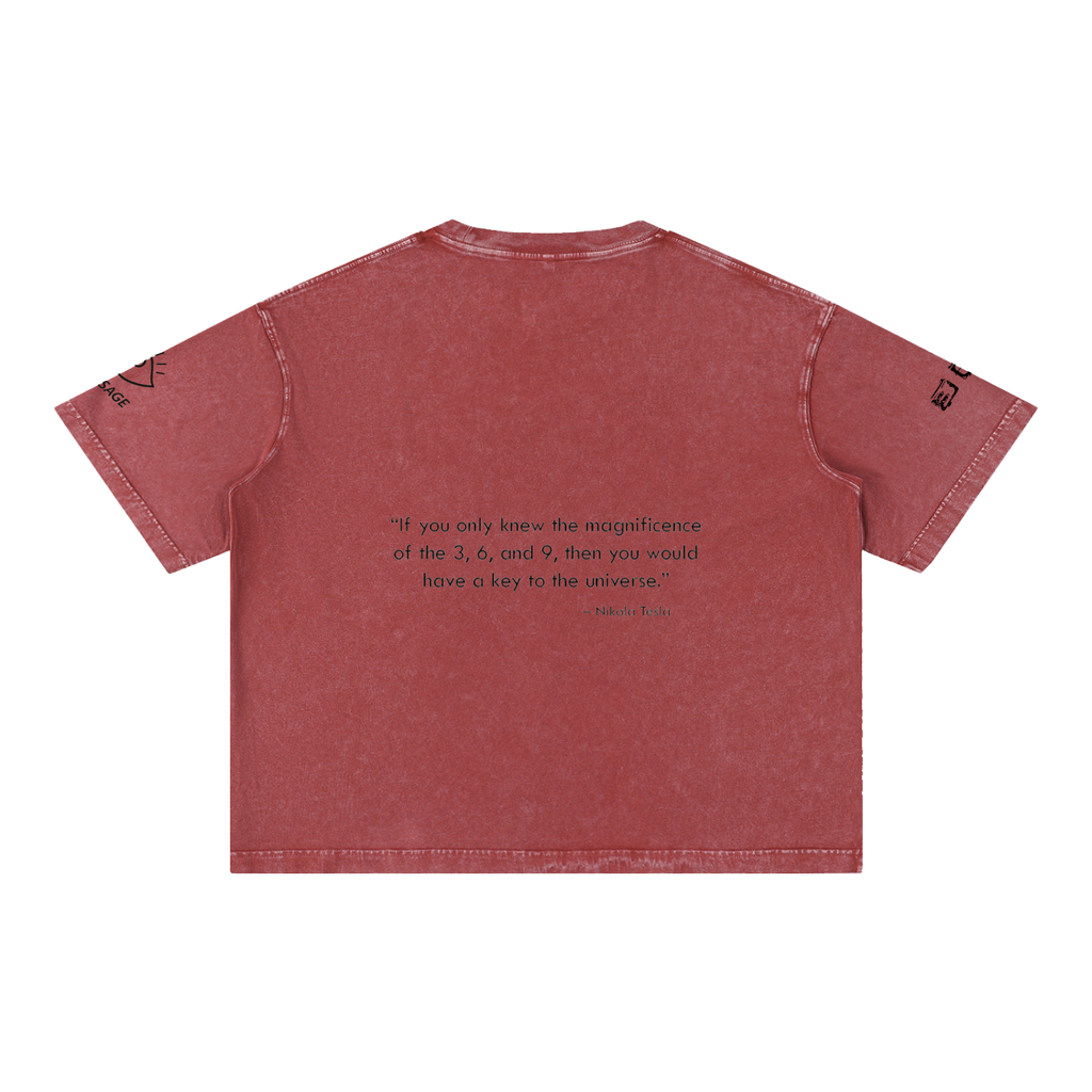 Full Moon Mineral Wash Boxy Cotton T-Shirt
