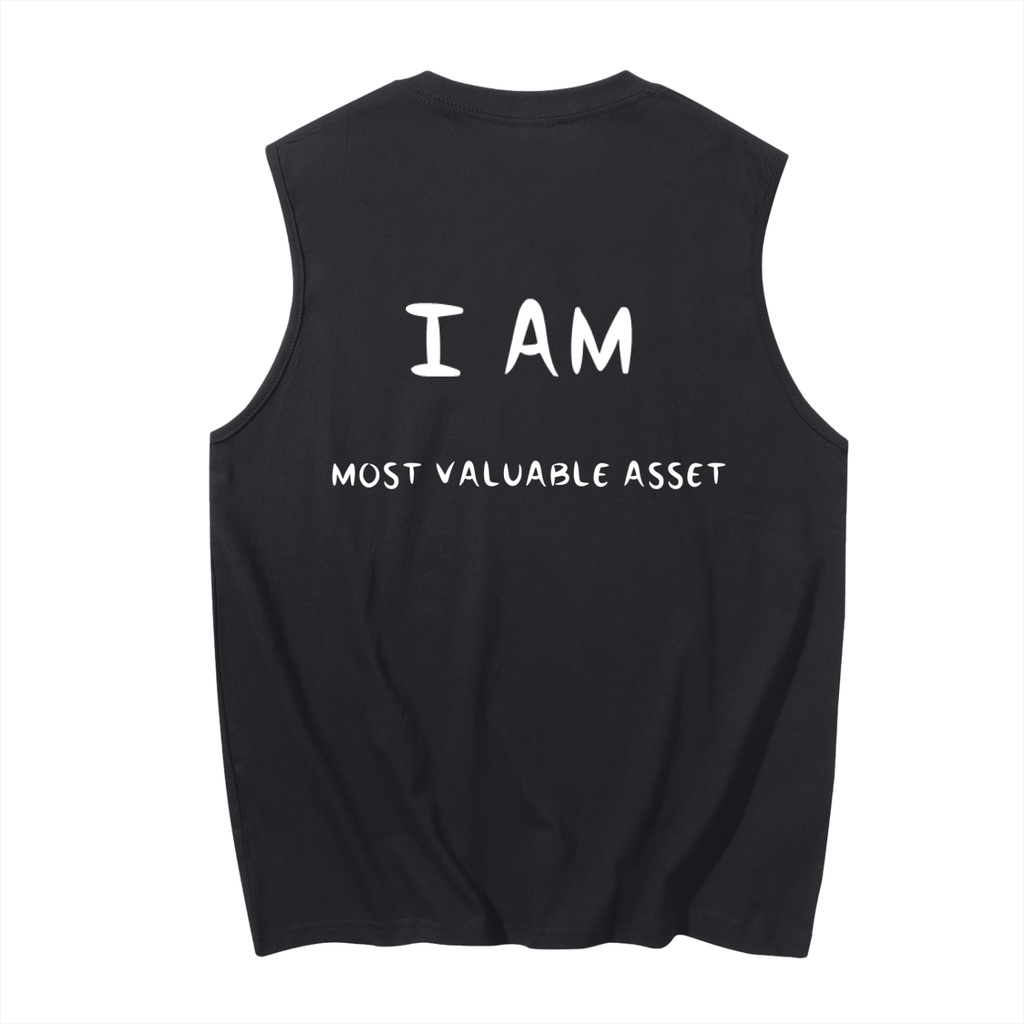 Cotton,TankTop,TheMessage,IAmMostValuableAsset,TShirt
