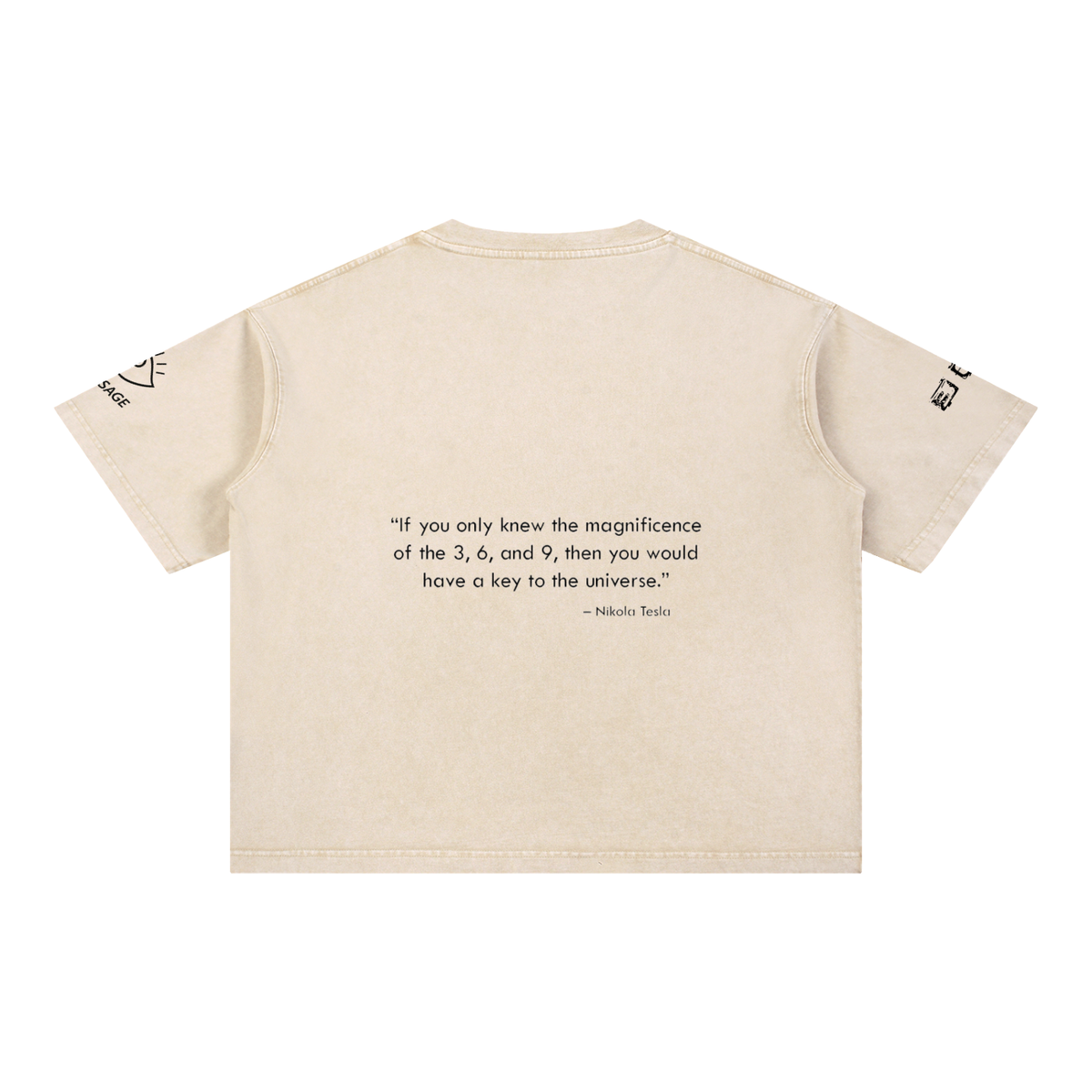 Full Moon Mineral Wash Boxy Cotton T-Shirt