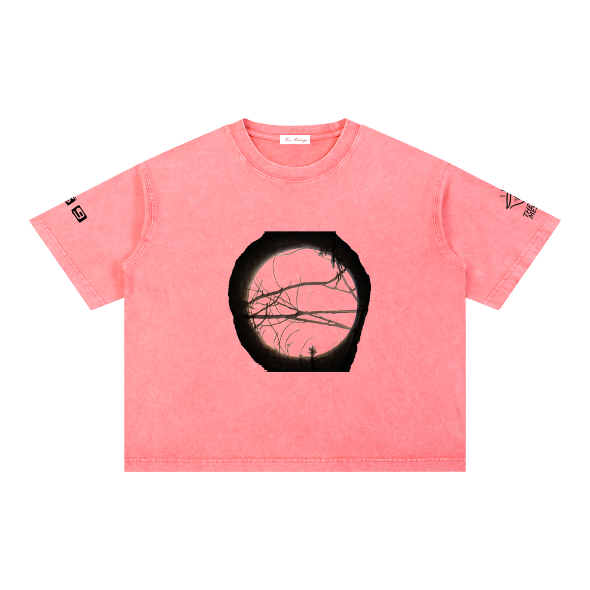 Full Moon Mineral Wash Boxy Cotton T-Shirt