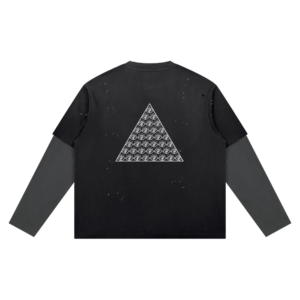 Cotton,TShirt,LongSleeve,Awake,VintageWash,TheMessage,Organic