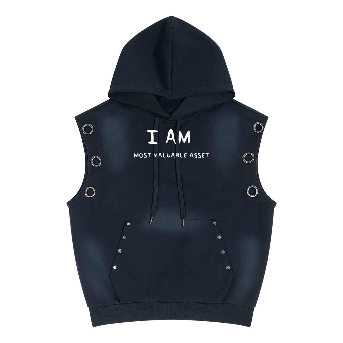 Unisex,SunFade,VintageWash,TheMessage,IAmMostValuableAsset,Sleeveless,Gym