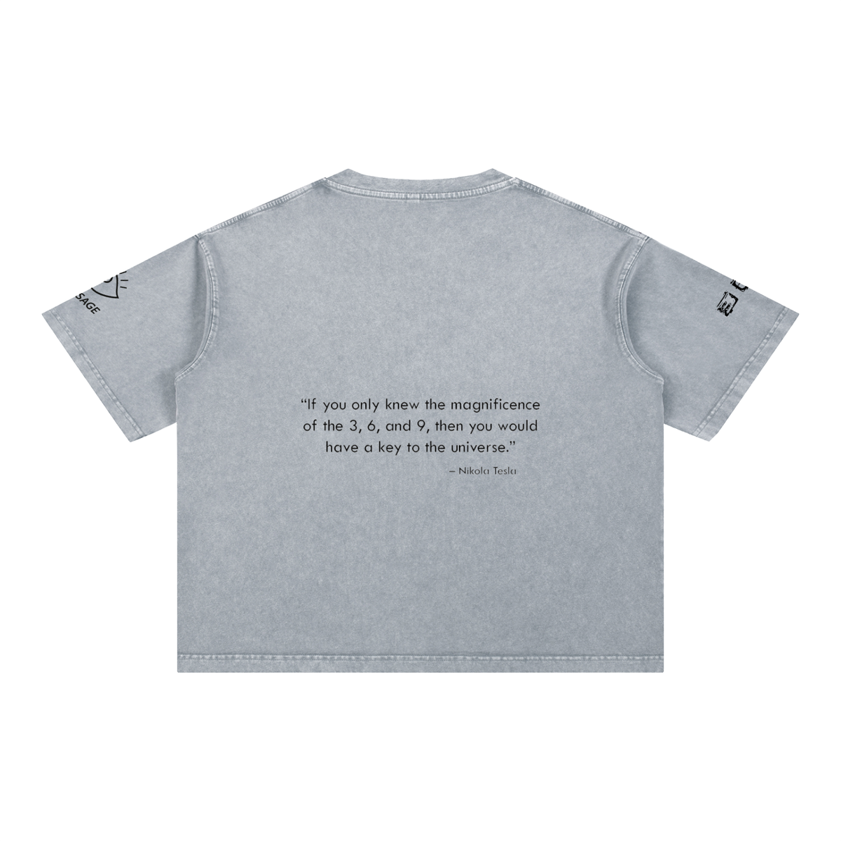 Full Moon Mineral Wash Boxy Cotton T-Shirt