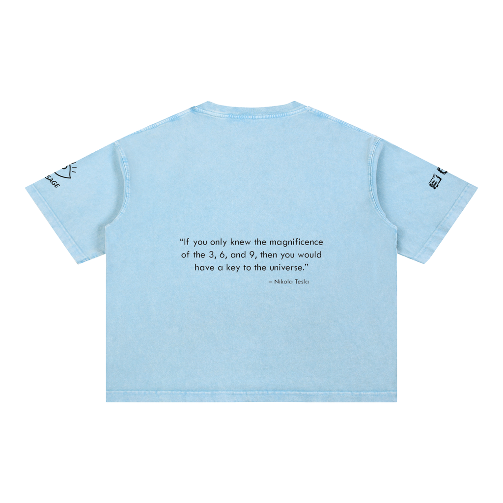 Full Moon Mineral Wash Boxy Cotton T-Shirt
