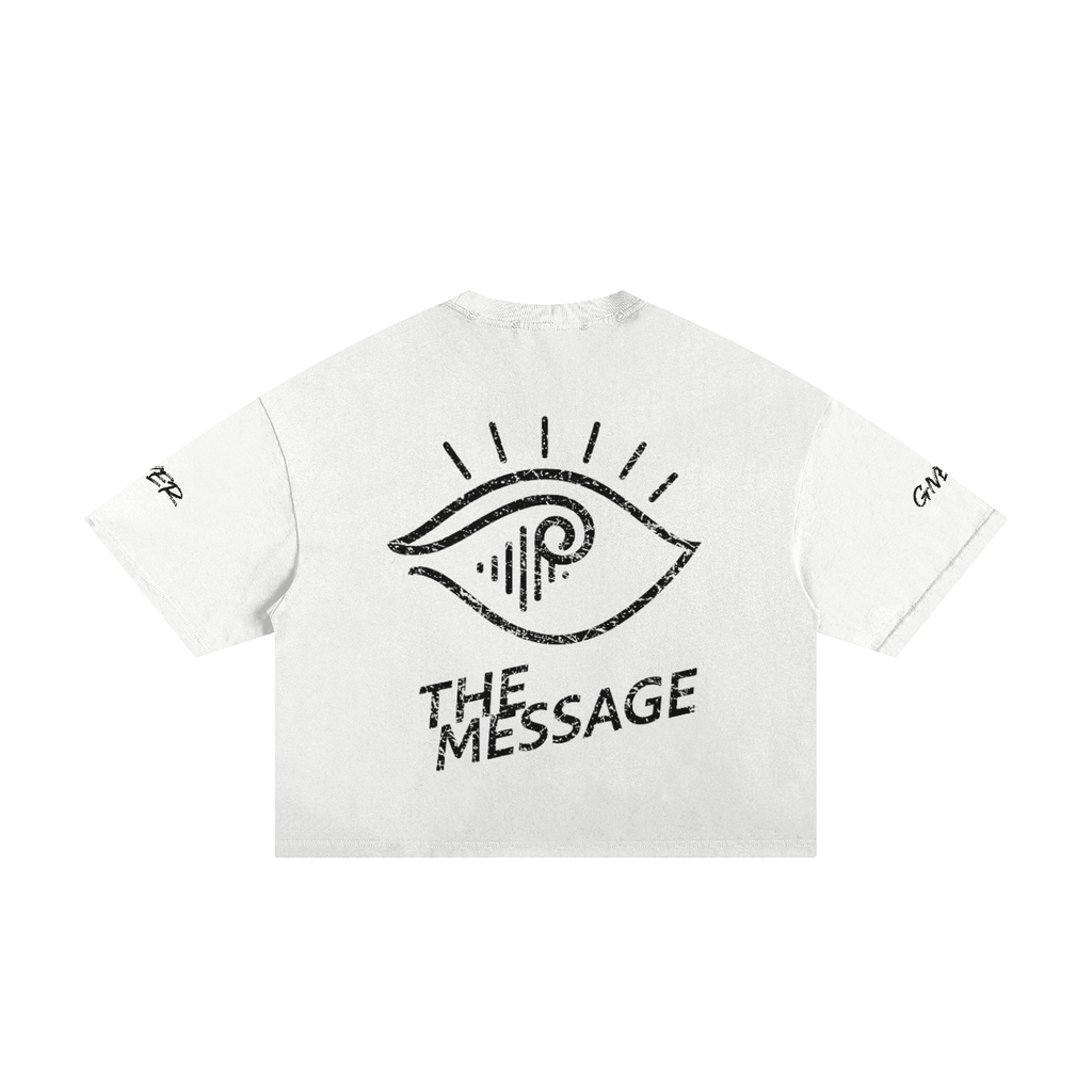 TShirt,Classic,Frayed,Boxy,Tee,TheMessage,NeverGiveUp