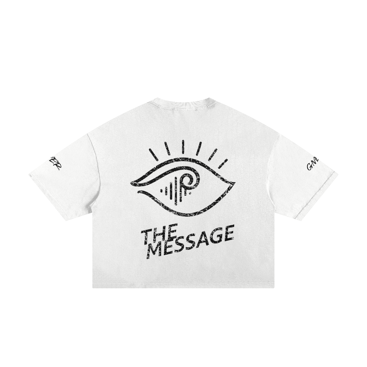 TShirt,Classic,Frayed,Boxy,Tee,TheMessage,NeverGiveUp