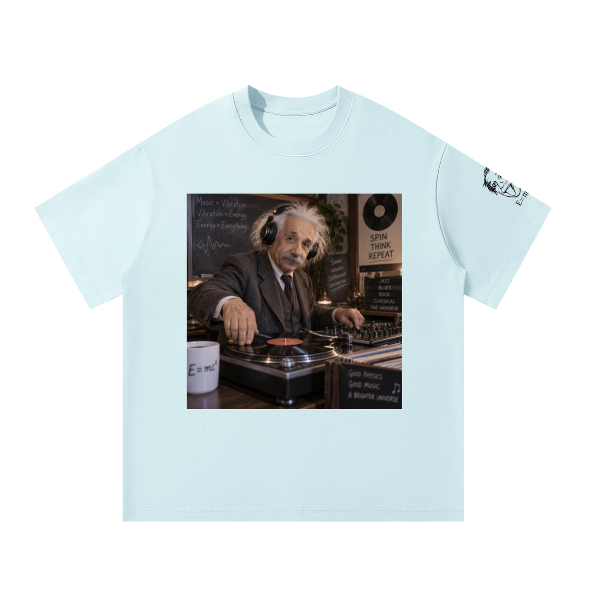 DJ Albert Einstein Unisex Oversized T-Shirt