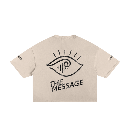 TShirt,Classic,Frayed,Boxy,Tee,TheMessage,NeverGiveUp