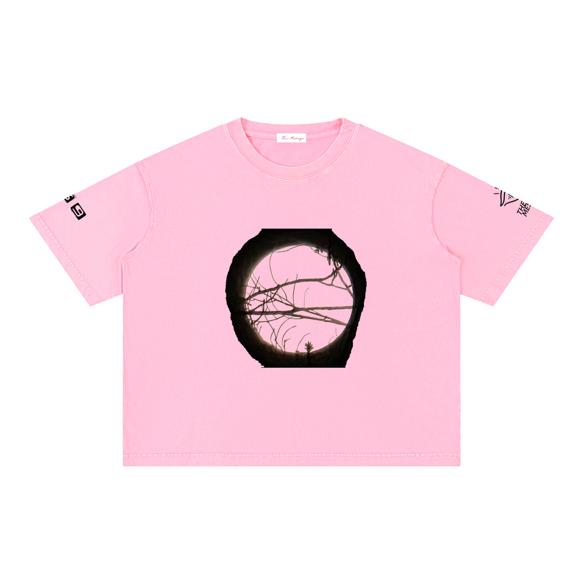 Full Moon Mineral Wash Boxy Cotton T-Shirt