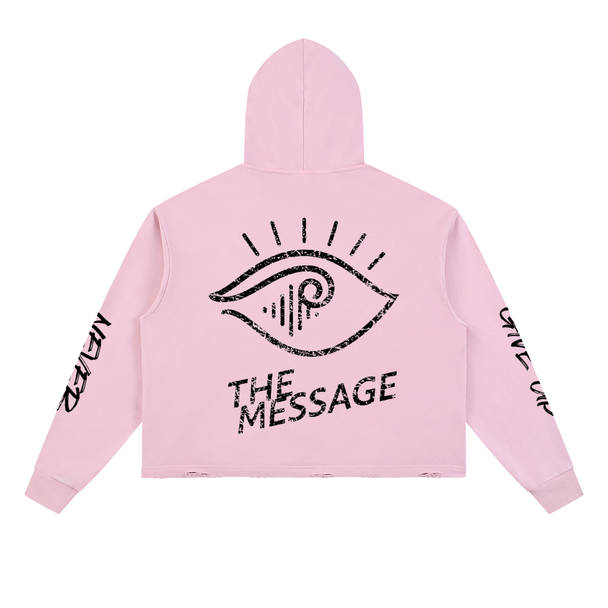 Vitage,Washed,FrayedHem,Hoodie,IAmMostValuableAsset,NeverGiveUp,Fall,Winter,LongSleeve,Heavyweight